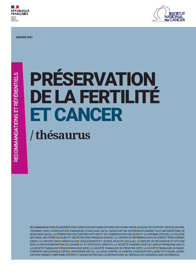 Préservation de la fertilité et cancer - thésaurus