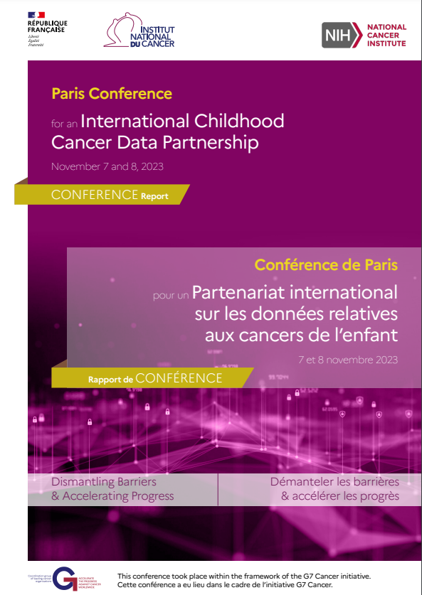 Conférence de Paris pour un partenariat international sur les données relatives aux cancers de l’enfant 2023 - Rapport